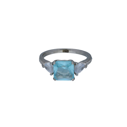 Sterling Silver 925 Azure Spark Ring - FKJRNSL11039