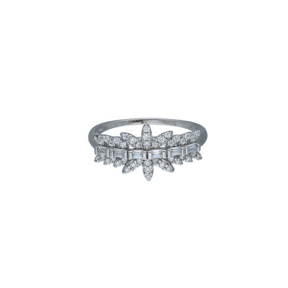 Sterling Silver 925 Crown Ring - FKJRNSL11046