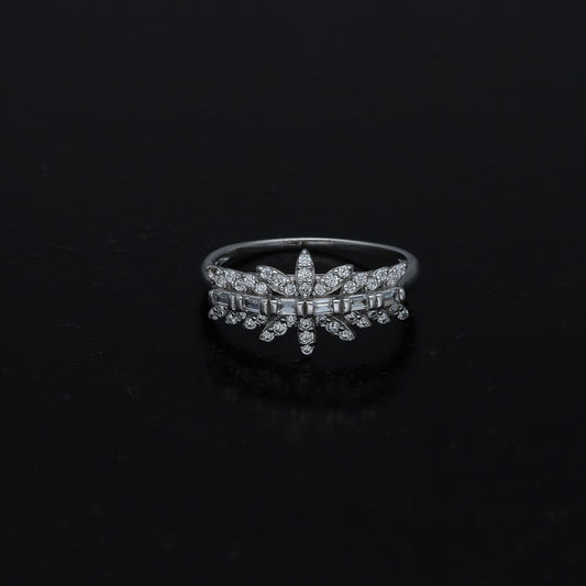Sterling Silver 925 Crown Ring - FKJRNSL11046