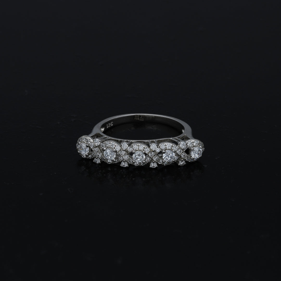 Sterling Silver 925 Trendy Ring - FKJRNSL11047