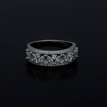 Sterling Silver 925 Marquise Statement Ring - FKJRNSL11052