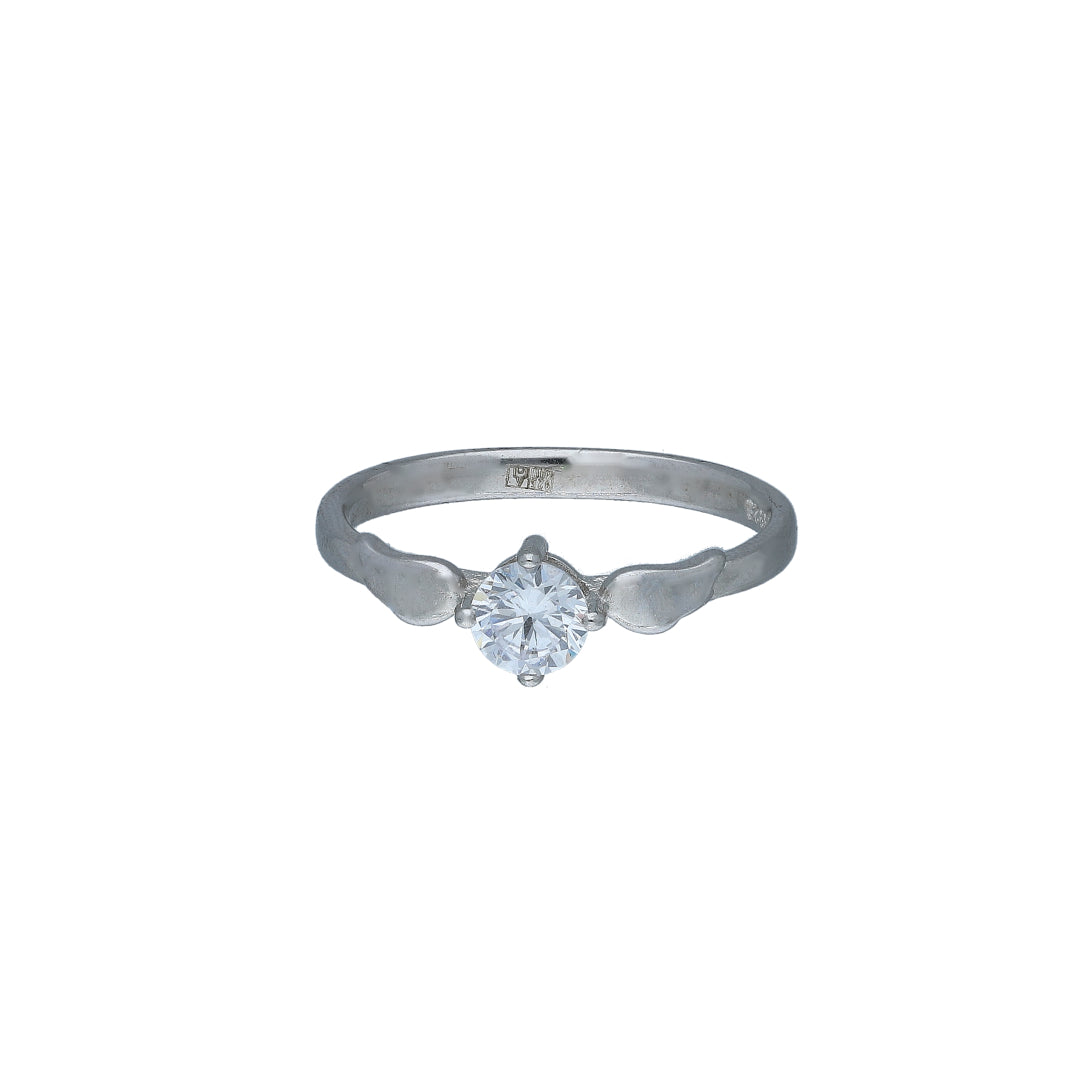Sterling Silver 925 Spark Solitaire Ring - FKJRNSL11053