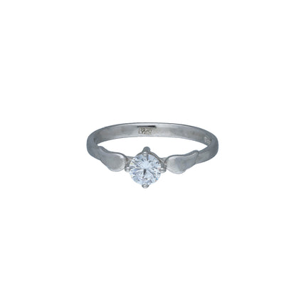 Sterling Silver 925 Spark Solitaire Ring - FKJRNSL11053