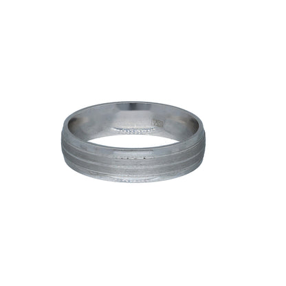 Sterling Silver 925 Brushed Band Ring - FKJRNSL11060