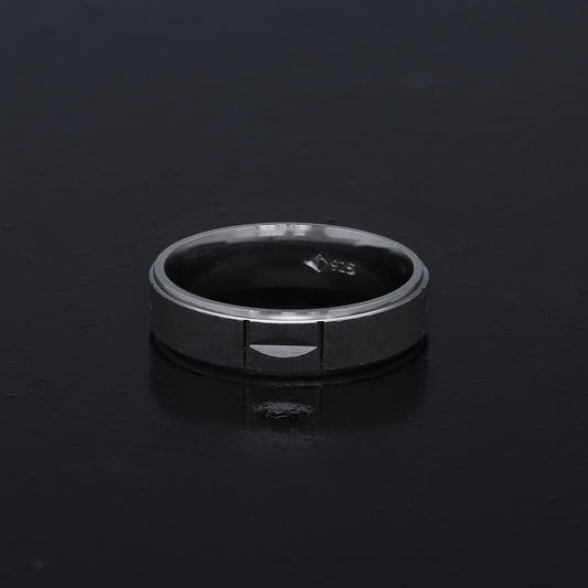 Sterling Silver 925 Accent Panel Ring - FKJRNSL11061