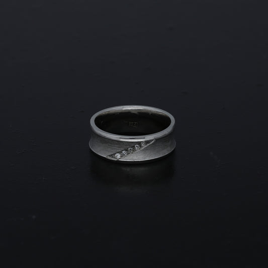 Sterling Silver 925 Wide Band Ring - FKJRNSL11080
