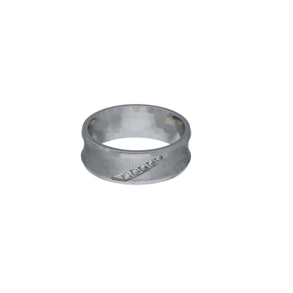 Sterling Silver 925 Wide Band Ring - FKJRNSL11080