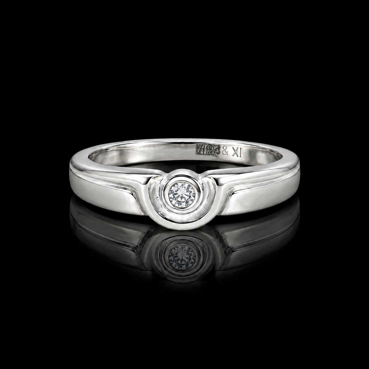 Sterling Silver 925 Promise Ring - FKJRNSLM12303
