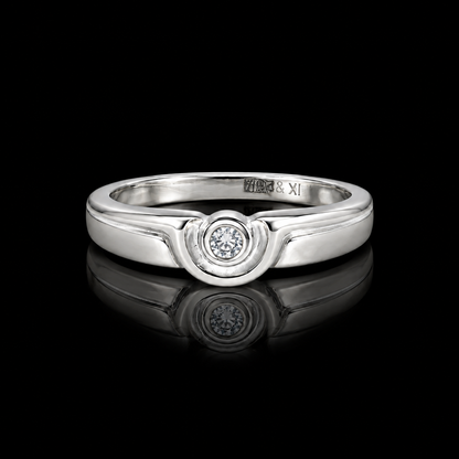 Sterling Silver 925 Promise Ring - FKJRNSLM12303