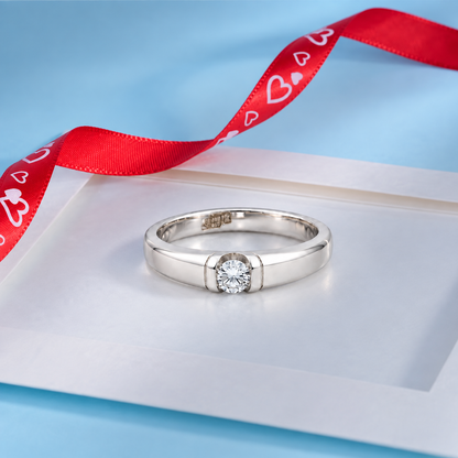 Sterling Silver 925 Promise Ring - FKJRNSLM12304
