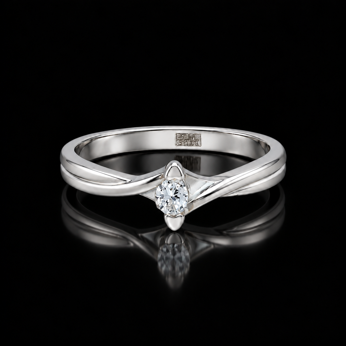 Sterling Silver 925 Dainty Ring - FKJRNSLM12305