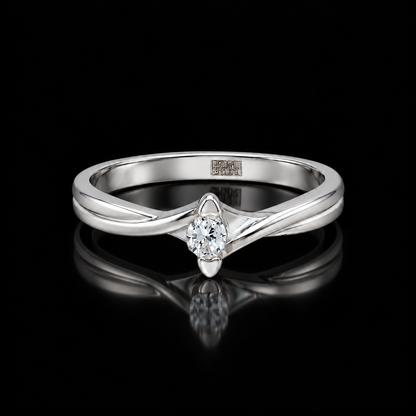 Sterling Silver 925 Dainty Ring - FKJRNSLM12305