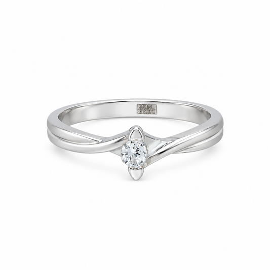 Sterling Silver 925 Dainty Ring - FKJRNSLM12305