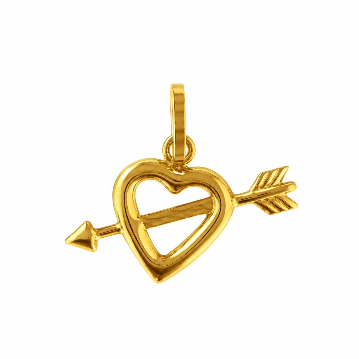 Gold Heart Pendant 18KT - FKJPND1614
