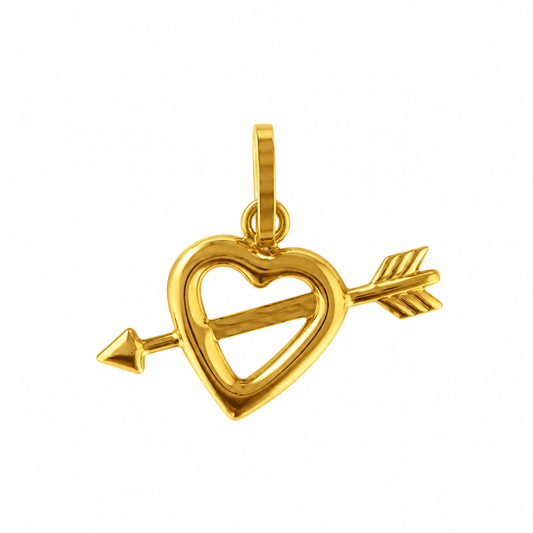 Gold Heart Pendant 18KT - FKJPND1614