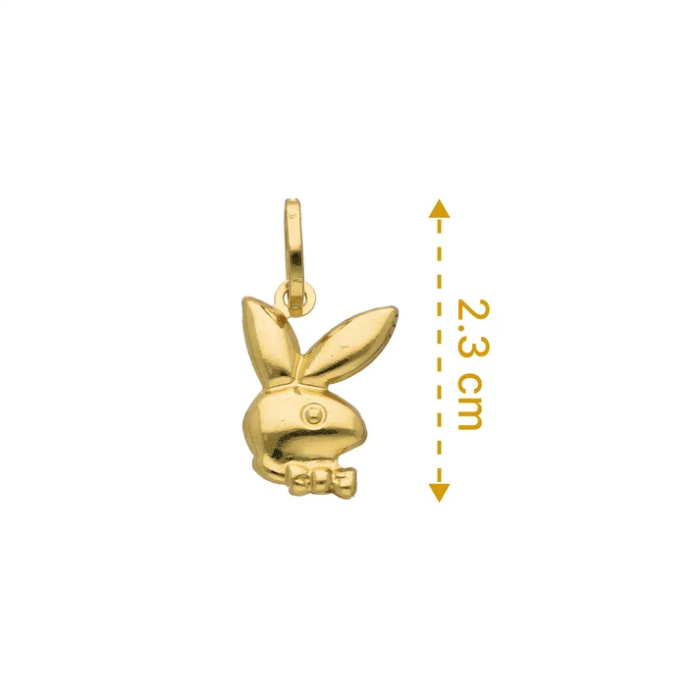 Gold Rabbit Pendant 18KT - FKJPND18K2532