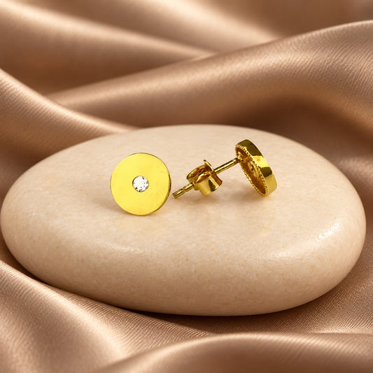 Gold Stud Earrings 18KT - FKJERN1505