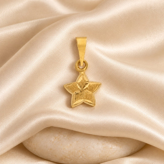 Gold Star Pendant 18KT - FKJPND1481
