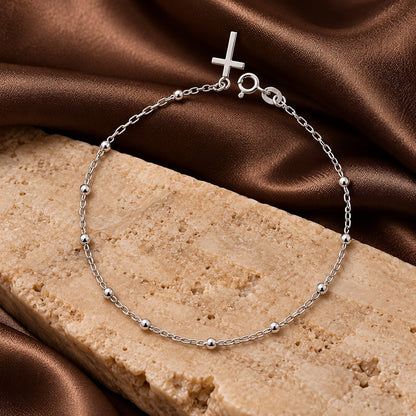 Sterling Silver 925 Cross Bracelet - FKJBRL1966