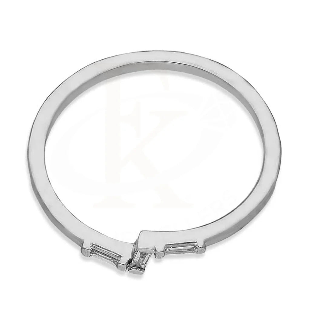 Diamond Emerald Cut Ring In 18Kt White Gold - Fkjrn18K3119 Rings