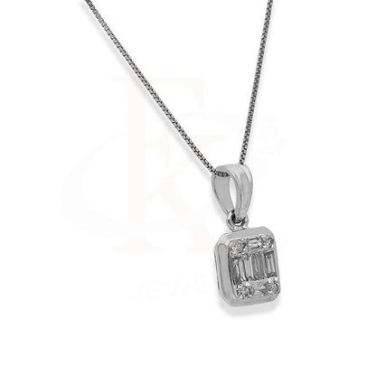 Diamond Necklace Square Shaped 18Kt White Gold - Fkjnkl18K2419 Necklaces