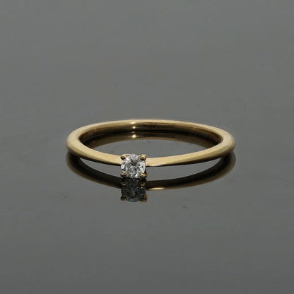 Diamond Solitaire Ring In 18Kt Gold - Fkjrn18K2147 Rings