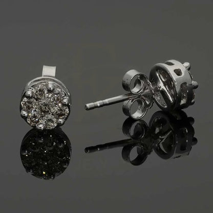 Diamonds Stud Earrings In 18Kt White Gold - Fkjern18K2681