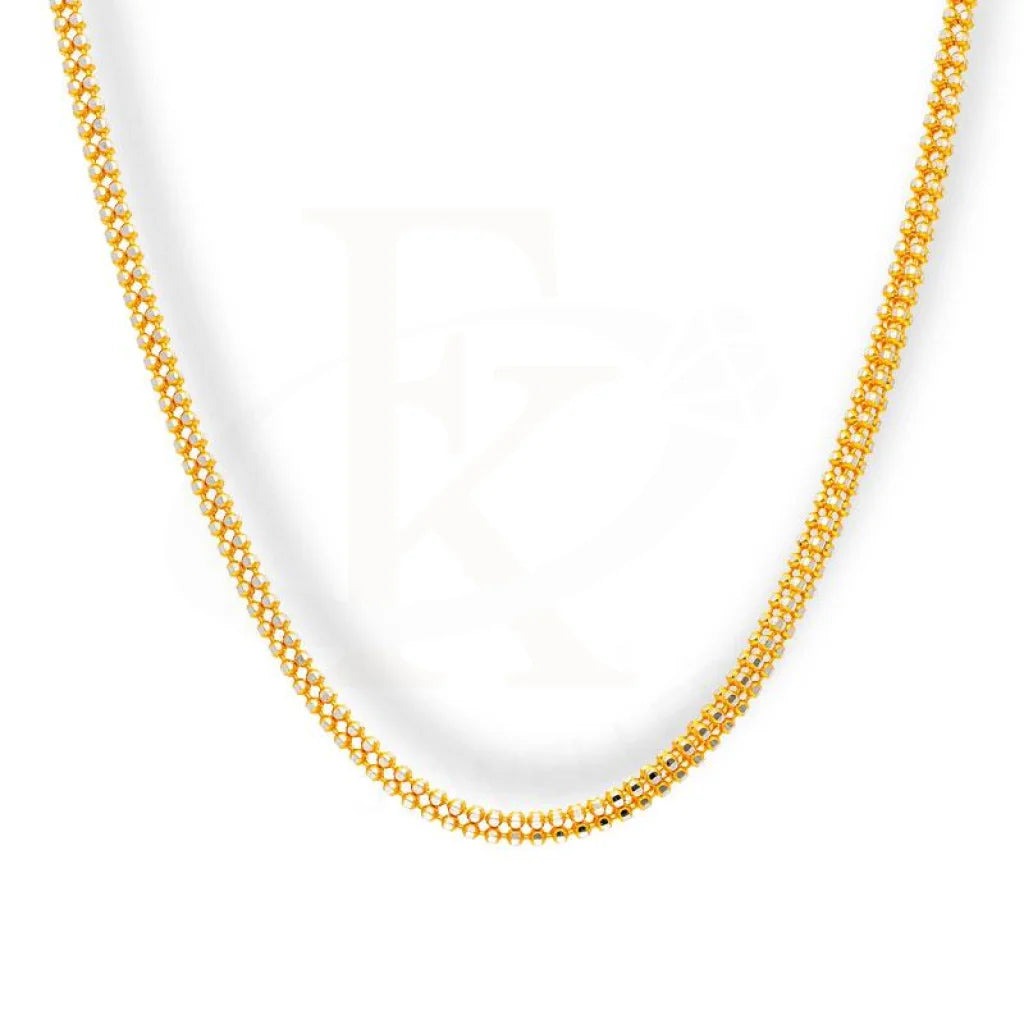 Dual Tone Gold Balls Chain In 22Kt - Fkjcn22K2161 Chains