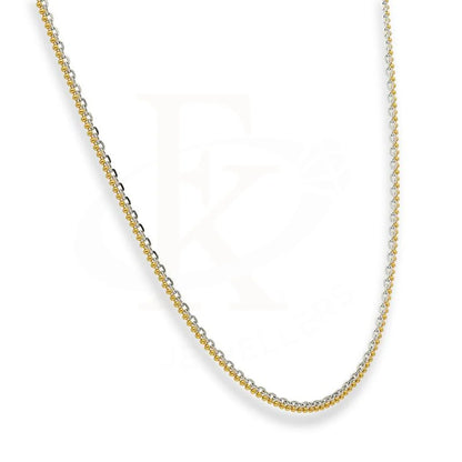 Dual Tone Gold 20 Inches Cable Link And Bead Chain In 22Kt - Fkjnkl22K2407 Necklaces