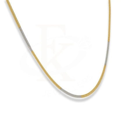 Dual Tone Gold 20 Inches Flat Chain In 22Kt - Fkjcn22K2157 Chains