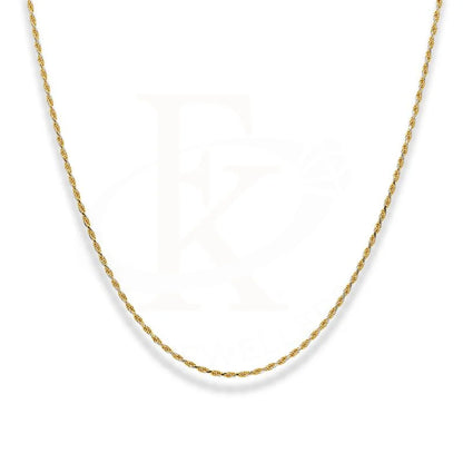 Dual Tone Gold 20 Inches Rope Chain In 22Kt - Fkjcn22K2158 Chains