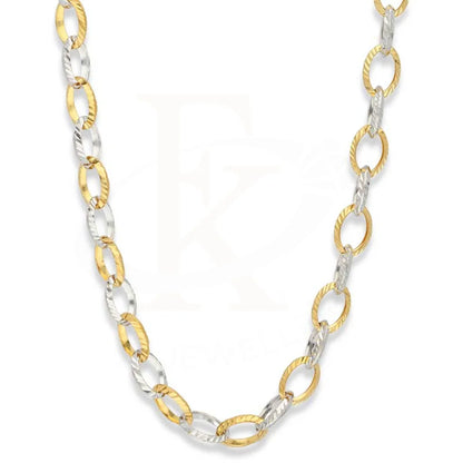 Dual Tone Gold 22 Inches Link Chain 22Kt - Fkjcn22K2495 Chains