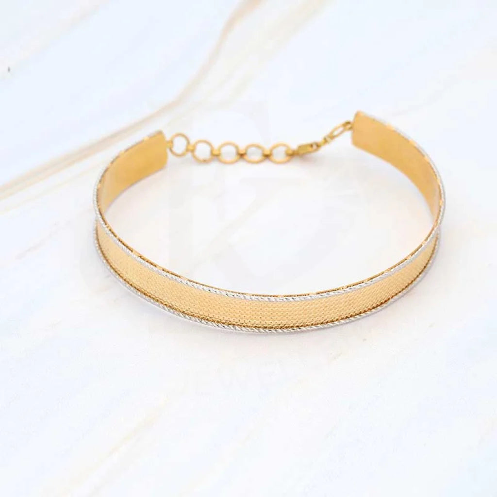 Dual Tone Gold Bangle In 22Kt - Fkjbng22K1939 Bangles