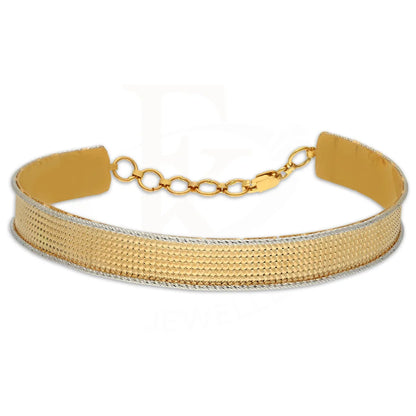 Dual Tone Gold Bangle In 22Kt - Fkjbng22K1939 Bangles