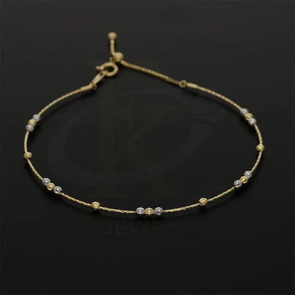 Dual Tone Gold Beads Bracelet 18Kt - Fkjbrl18K5194 Bracelets