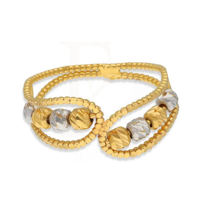 Dual Tone Gold Beads Ring 22Kt - Fkjrn22K3712 Rings