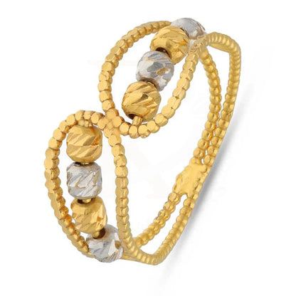 Dual Tone Gold Beads Ring 22Kt - Fkjrn22K3712 Rings