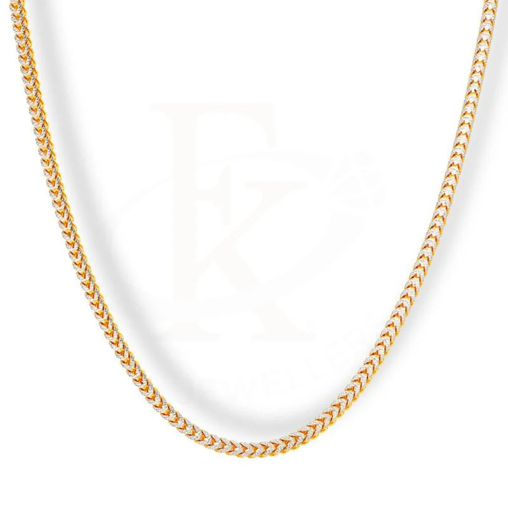 Dual Tone Gold Chain In 22Kt - Fkjcn22K2156 Chains