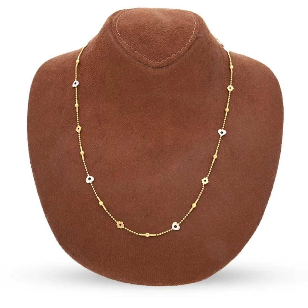 Dual Tone Gold Charm Necklace 18Kt - Fkjnkl18K3048 Necklaces