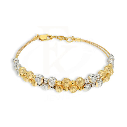 Dual Tone Gold Balls Bracelet 22Kt - Fkjbrl22K5036 Bracelets