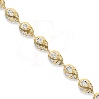 Gold Leaf Shaped Bracelet 22Kt - Fkjbrl22K3034 Bracelets