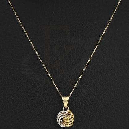 Dual Tone Gold Necklace (Chain With Pendant) 18K - Fkjnkl18K2698 Necklaces