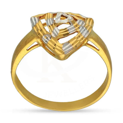 Dual Tone Gold Ring 22Kt - Fkjrn22K3061 Rings