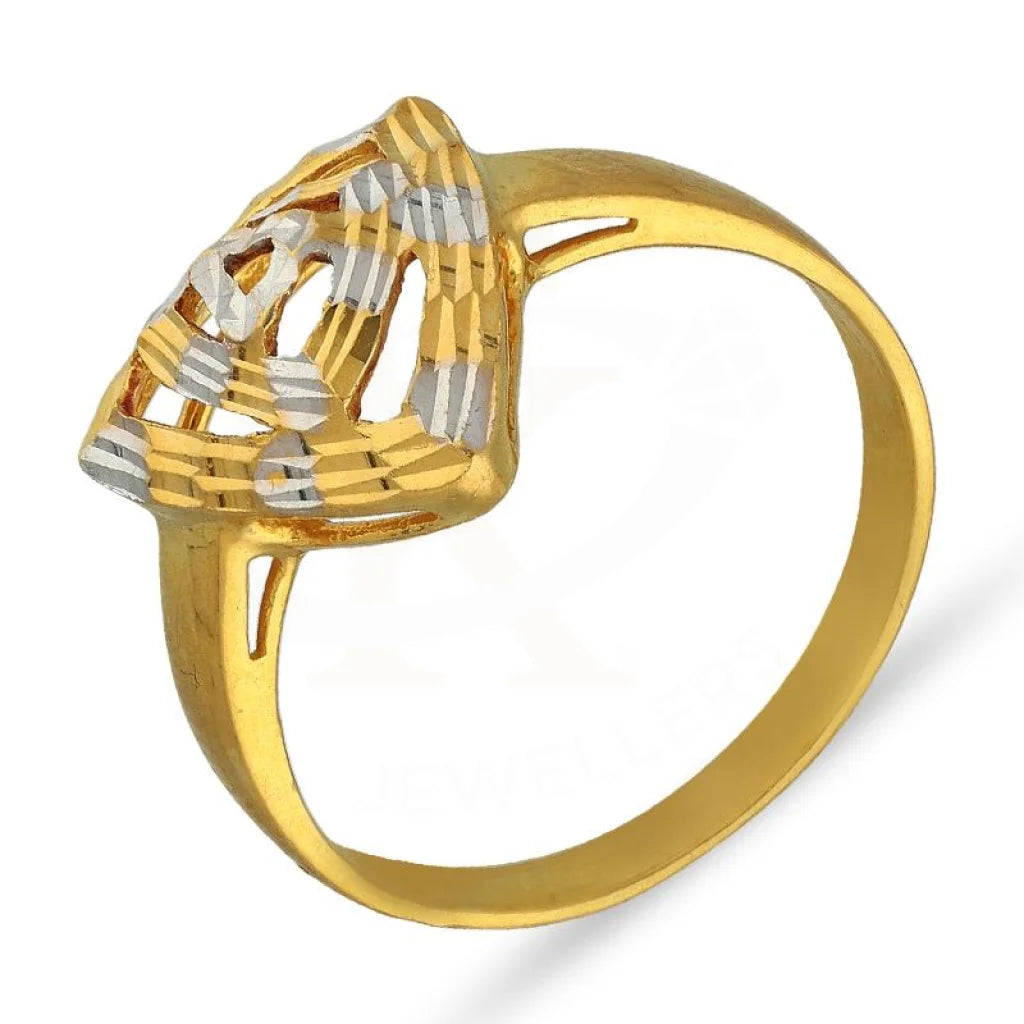 Dual Tone Gold Ring 22Kt - Fkjrn22K3061 Rings