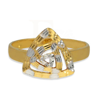 Dual Tone Gold Ring 22Kt - Fkjrn22K3061 Rings