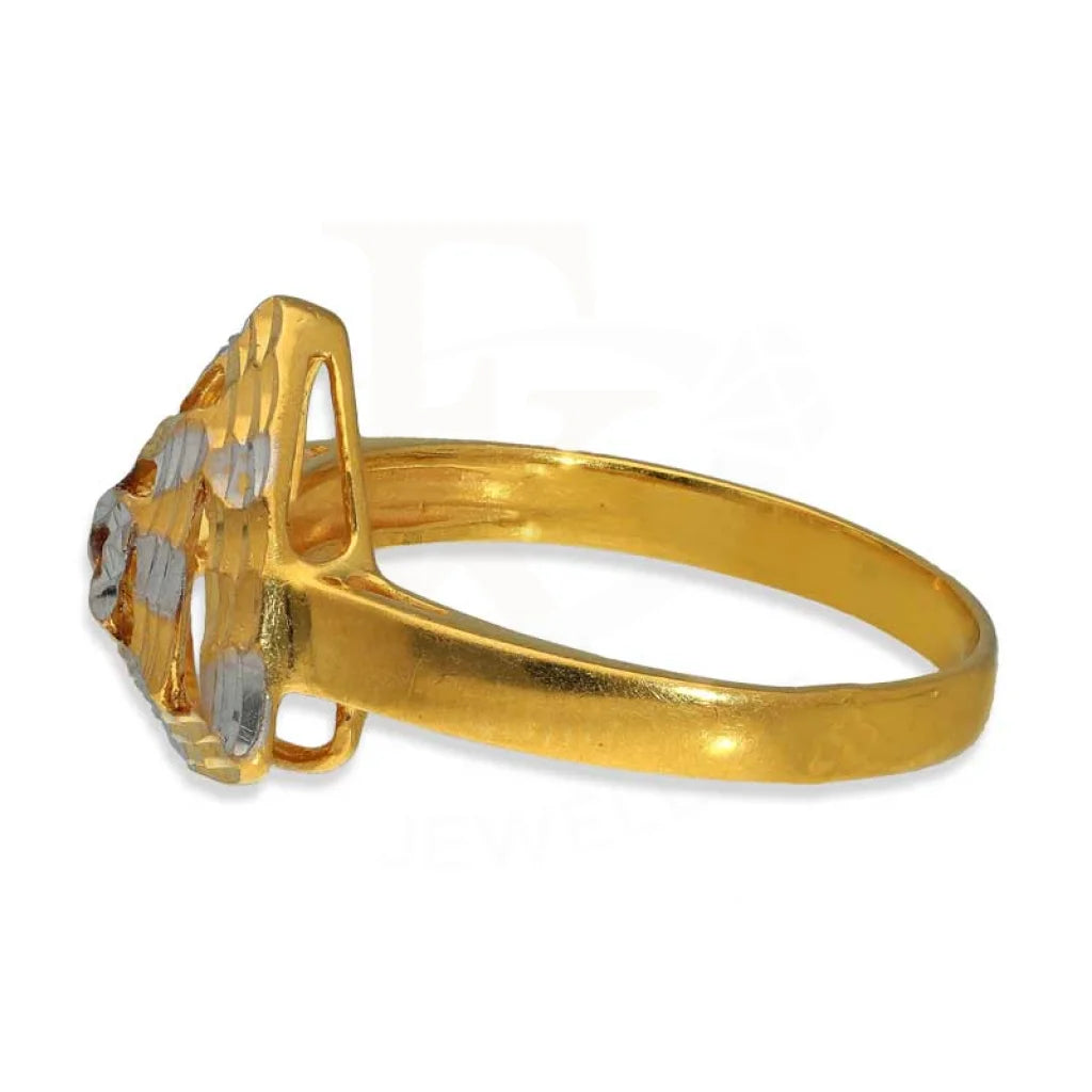 Dual Tone Gold Ring 22Kt - Fkjrn22K3061 Rings