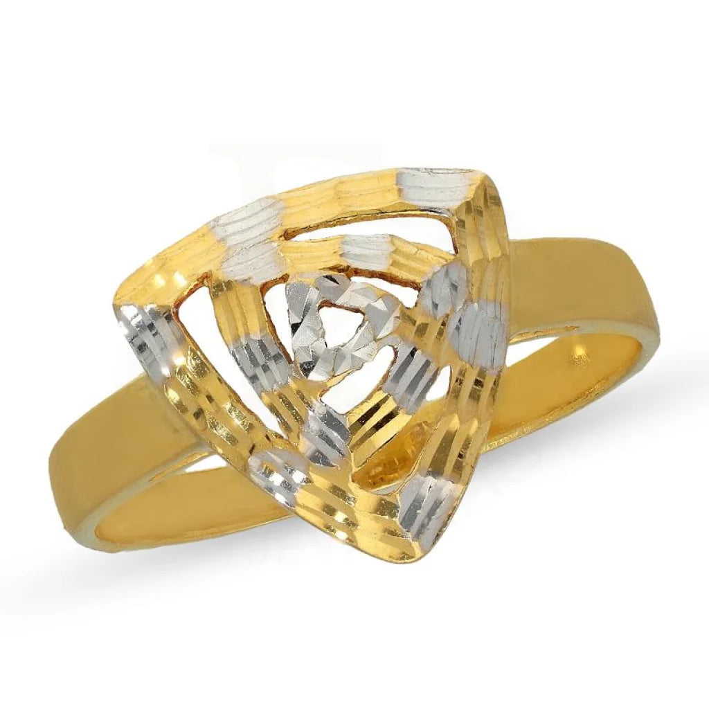 Dual Tone Gold Ring 22Kt - Fkjrn22K3061 Rings