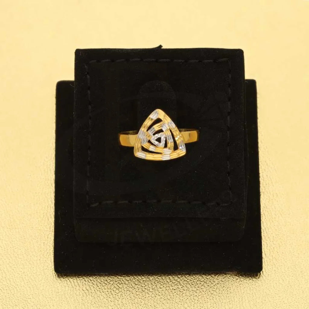 Dual Tone Gold Ring 22Kt - Fkjrn22K3061 Rings