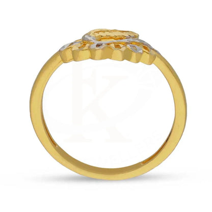 Dual Tone Gold Ring 22Kt - Fkjrn22K3707 Rings