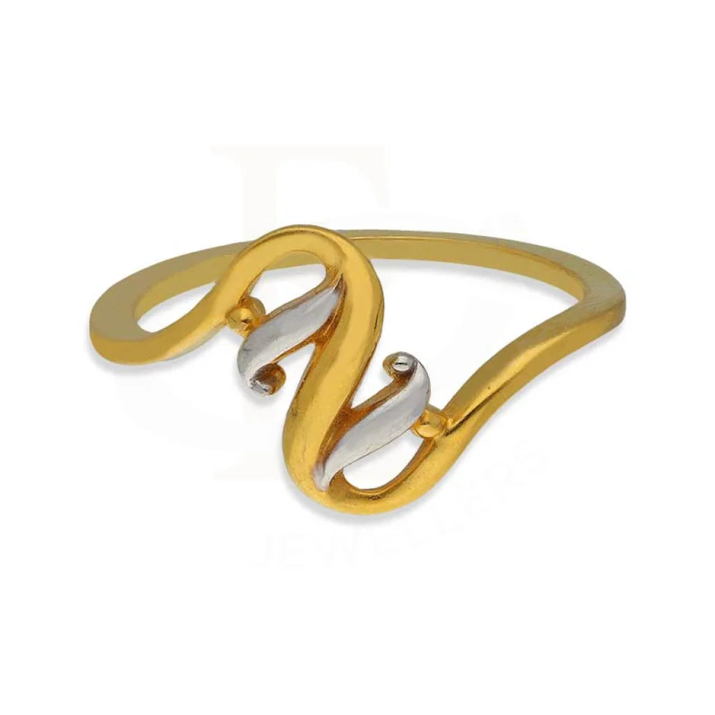 Dual Tone Gold Ring 22Kt - Fkjrn22K3719 Rings